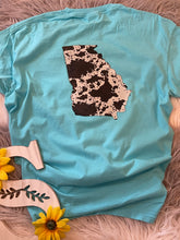 Load image into Gallery viewer, State of GA cowhide. Front and back

