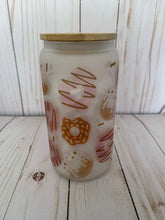 Load image into Gallery viewer, Doughnut 16oz Glass Tumbler
