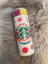Load image into Gallery viewer, Cafecito y chisme20oz tumbler
