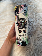 Load image into Gallery viewer, Multi color sunflower 20 0z tumbler
